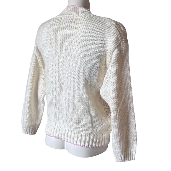 Vintage Pastel Chunky Knit Sweater by Mister Noah Medium - Picture 3 of 5